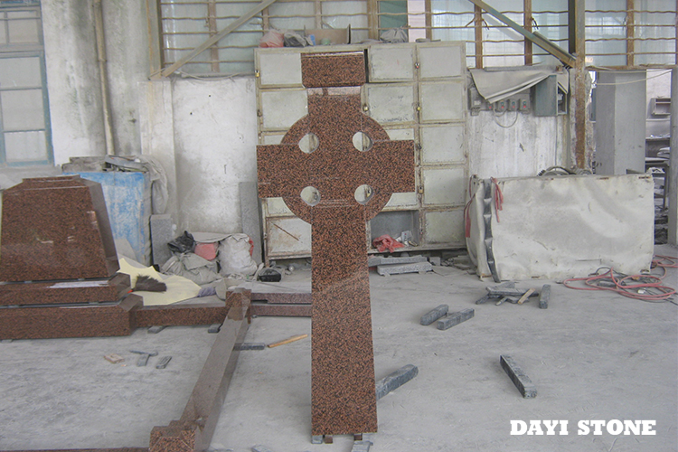 Balmoral Red Granite Gravestones Cross